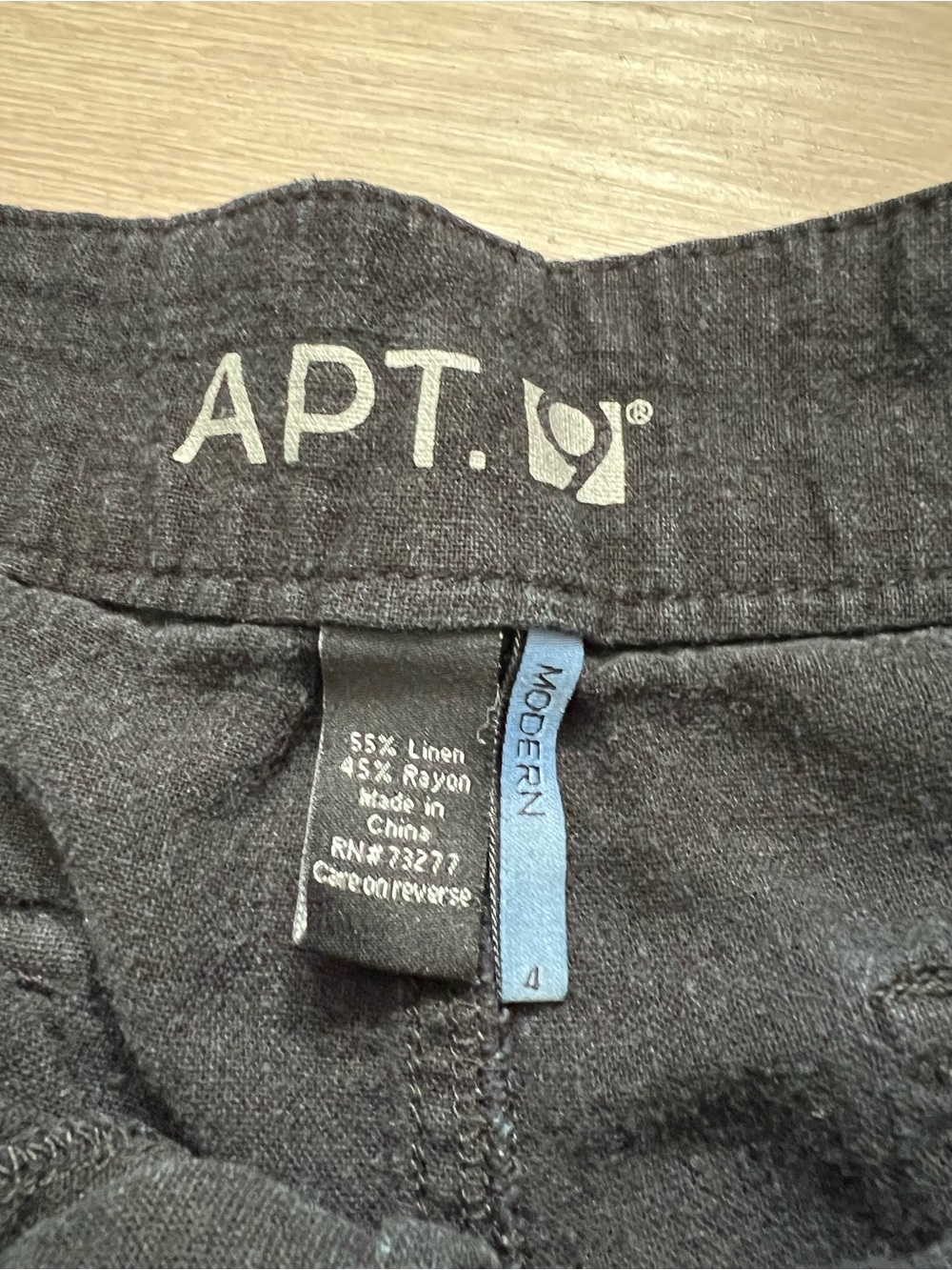 Apt. 9 LOT of 2 Linen Blend Modern Casual Shorts - Black & Gray 4 - Picture 6 of 6